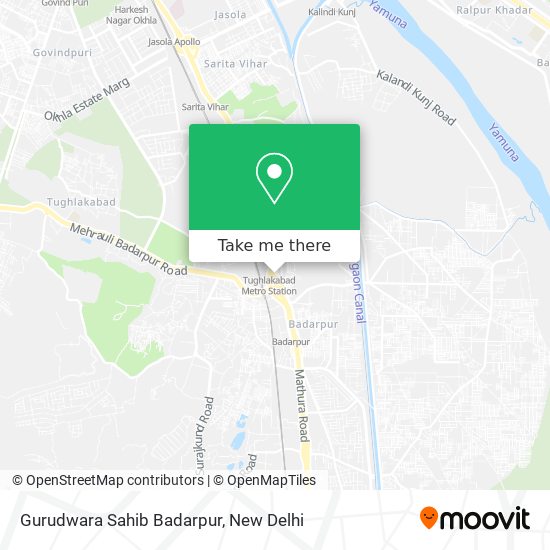 Gurudwara Sahib Badarpur map