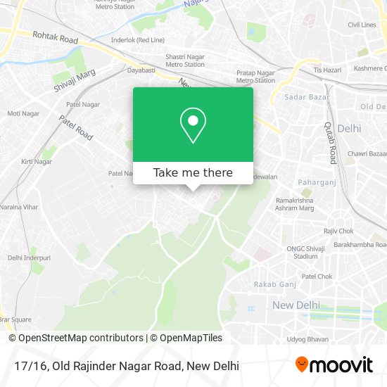 17/16, Old Rajinder Nagar Road map