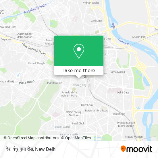 देश बंधु गुप्ता रोड map