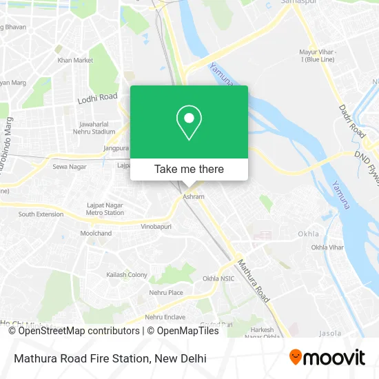 Mathura Road Fire Station map