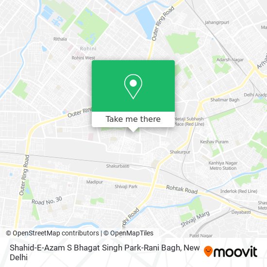 Shahid-E-Azam S Bhagat Singh Park-Rani Bagh map