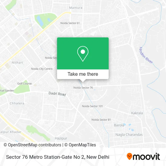 Sector 76 Metro Station-Gate No 2 map