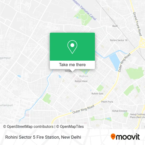 Rohini Sector 5 Fire Station map