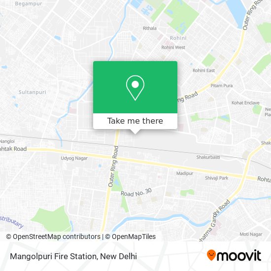 Mangolpuri Fire Station map