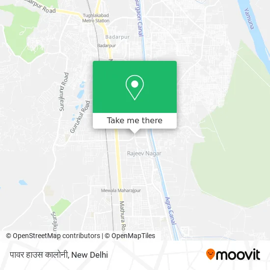 पावर हाउस कालोनी map