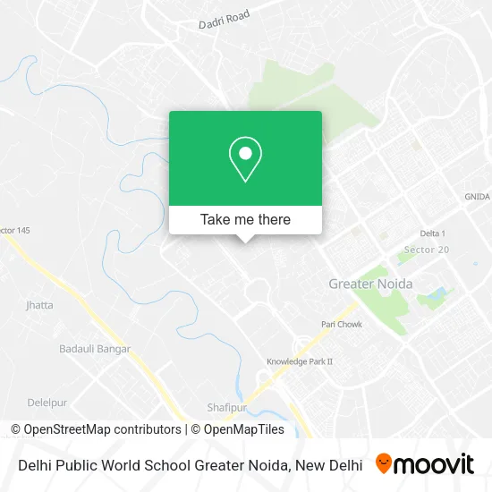 Delhi Public World School Greater Noida map