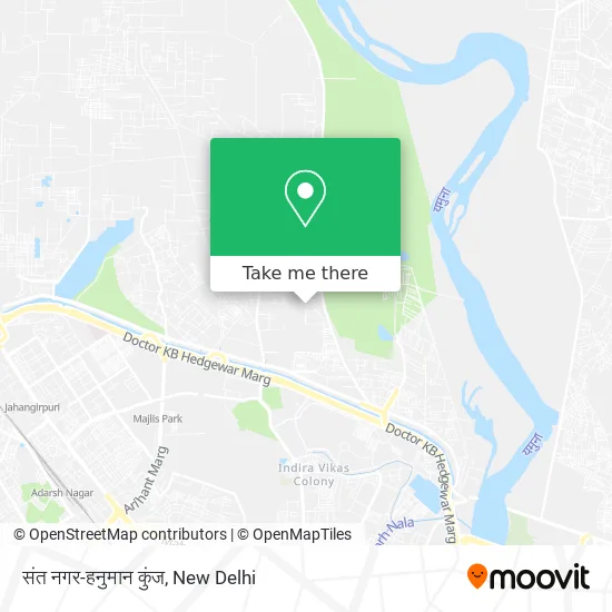 संत नगर-हनुमान कुंज map