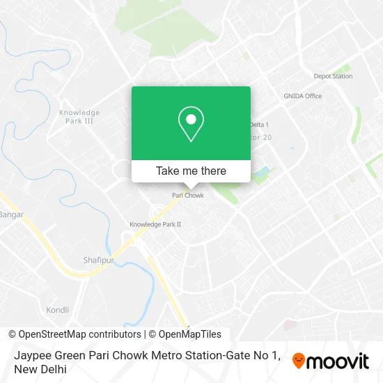 Jaypee Green Pari Chowk Metro Station-Gate No 1 map