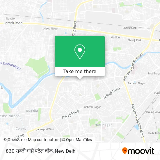 830 सब्जी मंडी पटेल चौक map