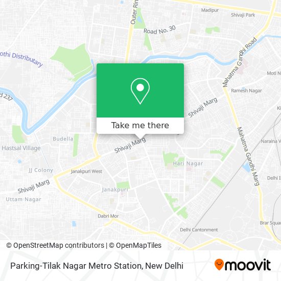 Parking-Tilak Nagar Metro Station map