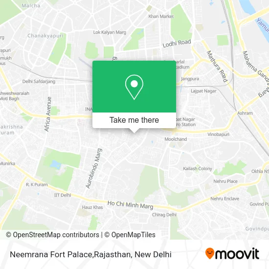Neemrana Fort Palace,Rajasthan map