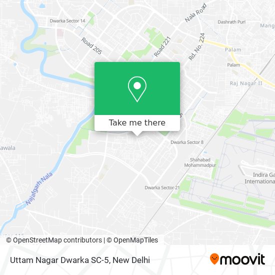 Uttam Nagar Dwarka SC-5 map