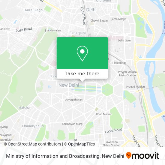Ministry of Information and Broadcasting map