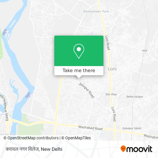 करावल नगर विलेज map