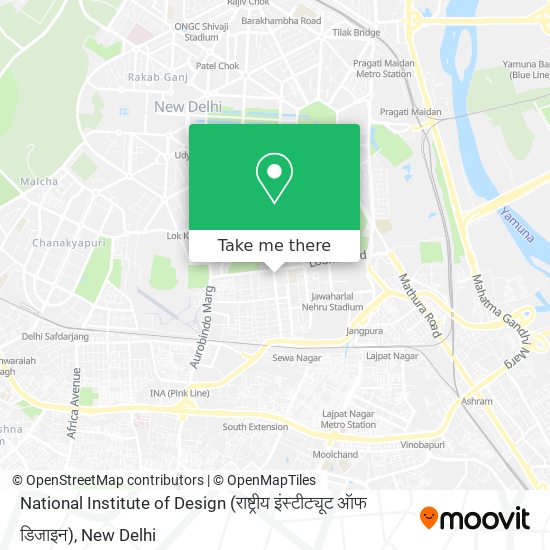 National Institute of Design (राष्ट्रीय इंस्टीट्यूट ऑफ डिजाइन) map