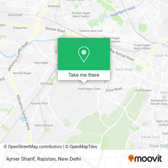 Ajmer Sharif, Rajistan map