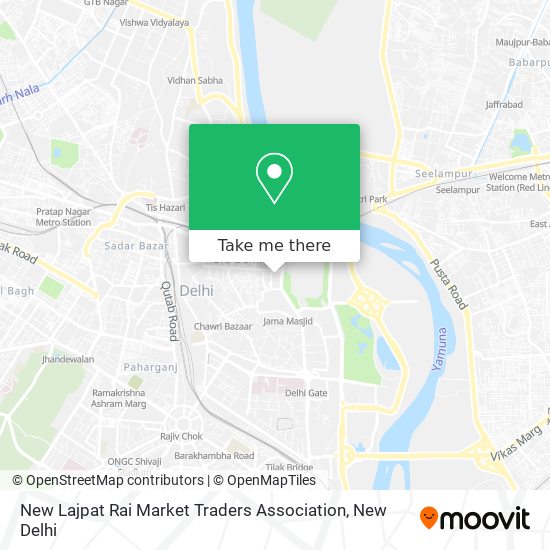New Lajpat Rai Market Traders Association map