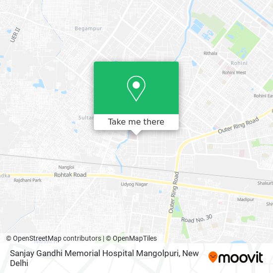 Sanjay Gandhi Memorial Hospital Mangolpuri map