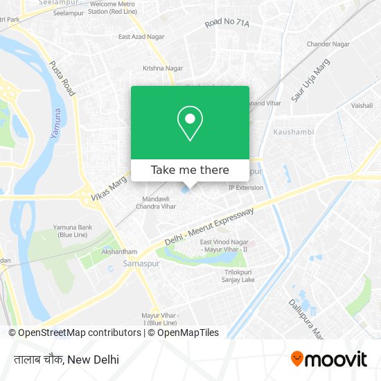तालाब चौक map