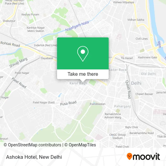 Ashoka Hotel map