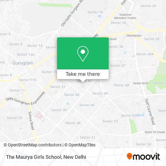 The Maurya Girls School map