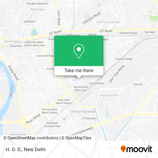H. O. D. map