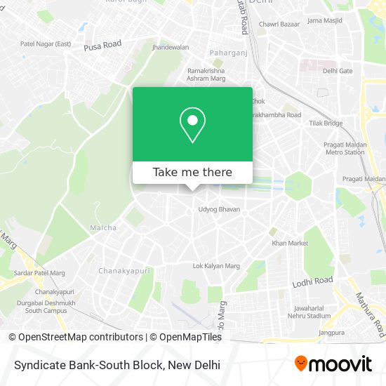 Syndicate Bank-South Block map