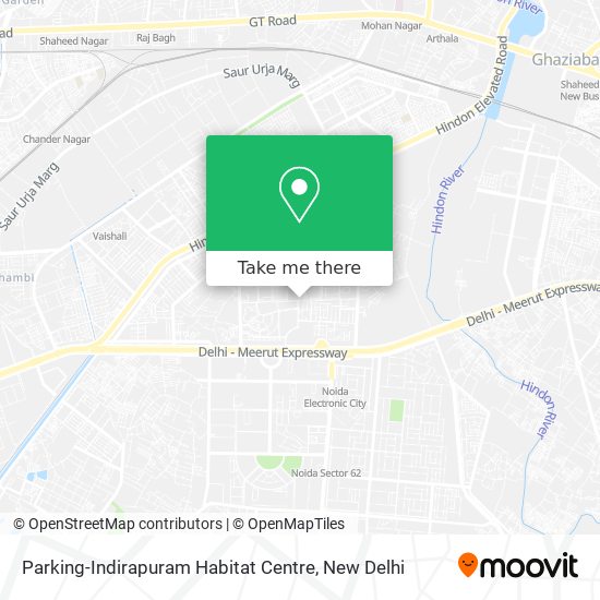 Parking-Indirapuram Habitat Centre map