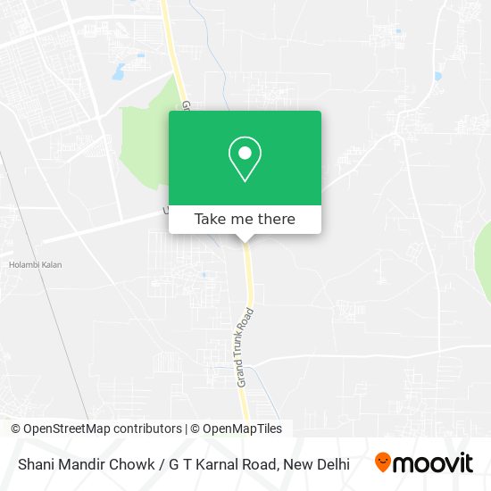 Shani Mandir Chowk / G T Karnal Road map