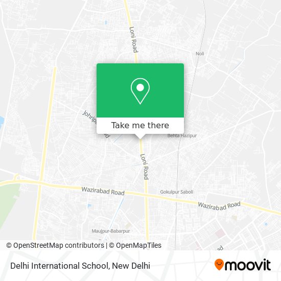 Delhi International School map