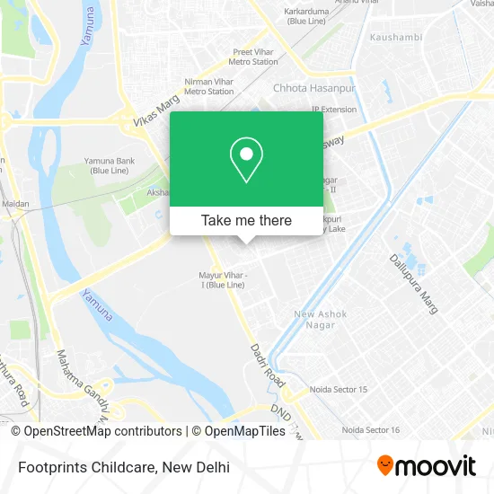 Footprints Childcare map
