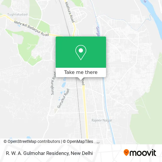 R. W. A. Gulmohar Residency map