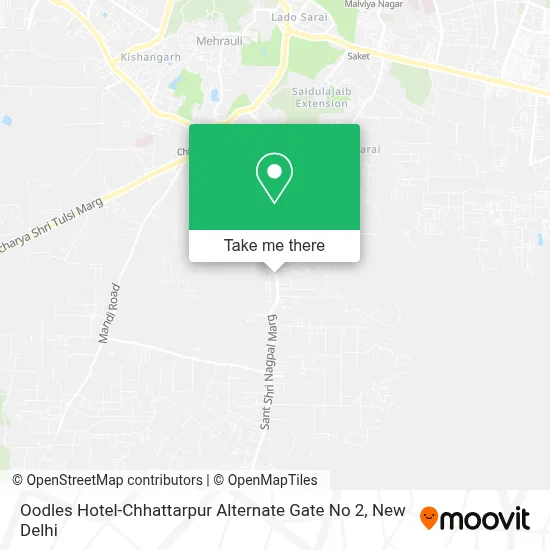 Oodles Hotel-Chhattarpur Alternate Gate No 2 map