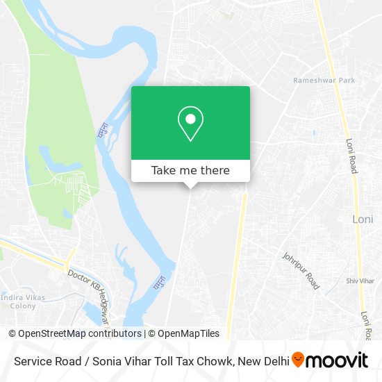 Service Road / Sonia Vihar Toll Tax Chowk map