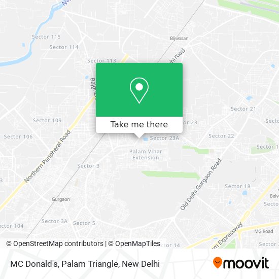 MC Donald's, Palam Triangle map