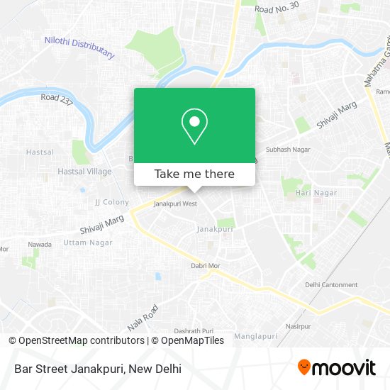 Bar Street Janakpuri map