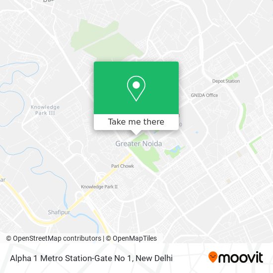 Alpha 1 Metro Station-Gate No 1 map