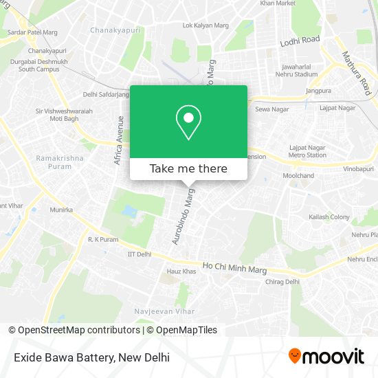 Exide Bawa Battery map