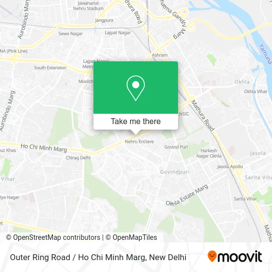 Outer Ring Road / Ho Chi Minh Marg map