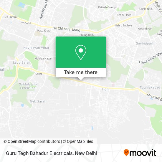 Guru Tegh Bahadur Electricals map