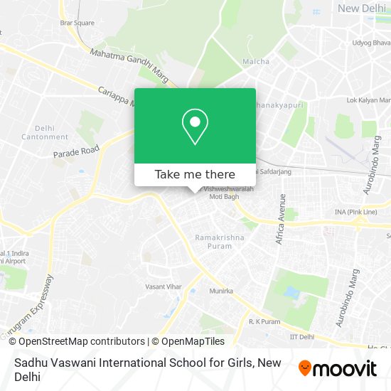 Sadhu Vaswani International School for Girls map