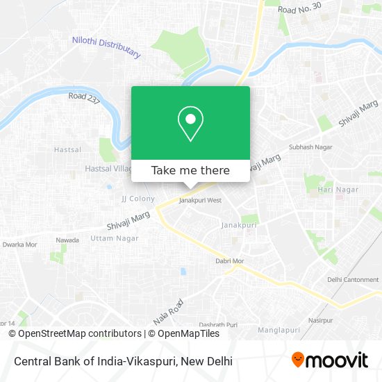 Central Bank of India-Vikaspuri map