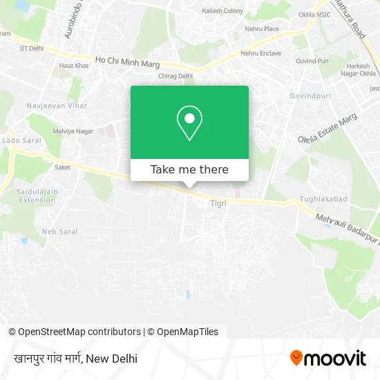 खानपुर गांव मार्ग map
