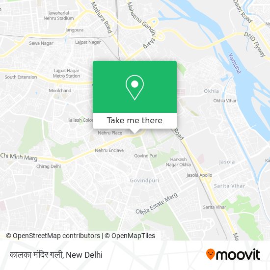 कालका मंदिर गली map