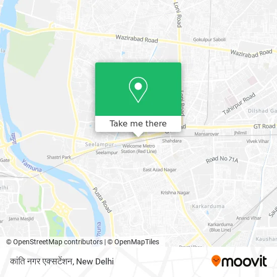 कांति नगर एक्सटेंशन map
