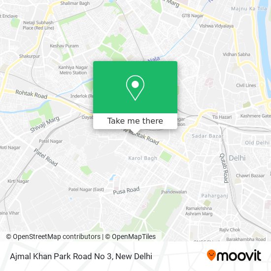 Ajmal Khan Park Road No 3 map