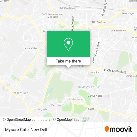 Mysore Cafe map