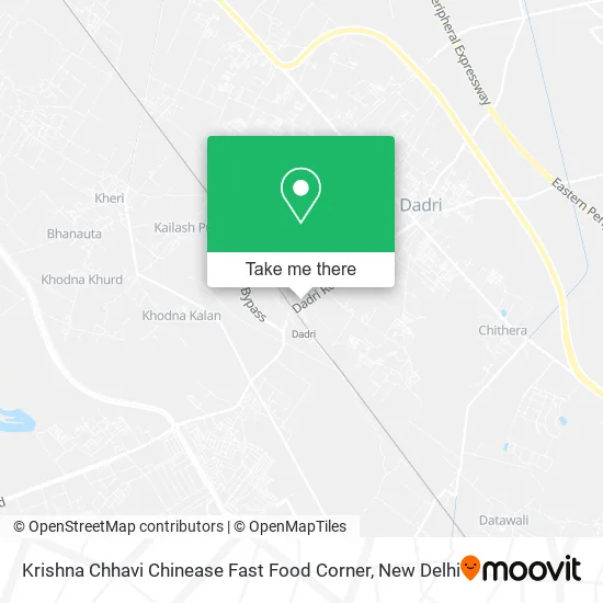 Krishna Chhavi Chinease Fast Food Corner map
