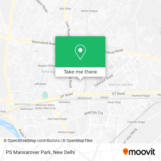 PS Mansarover Park map