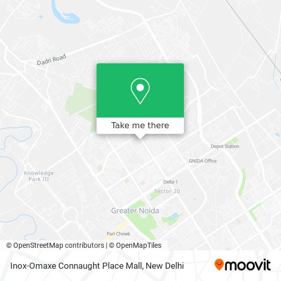 Inox-Omaxe Connaught Place Mall map